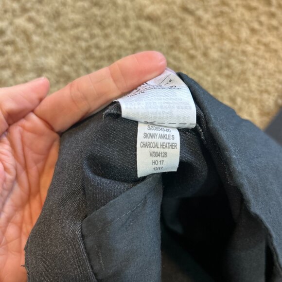 Gap Signature Skinny Ankle Pants in Heather Charcoal Women's Size 12 - Picture 8 of 8